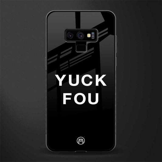 yuck fou glass case for samsung galaxy note 9 image