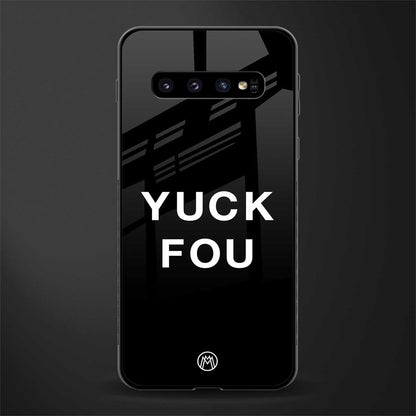 yuck fou glass case for samsung galaxy s10 plus image