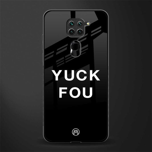 yuck fou glass case for redmi note 9 image