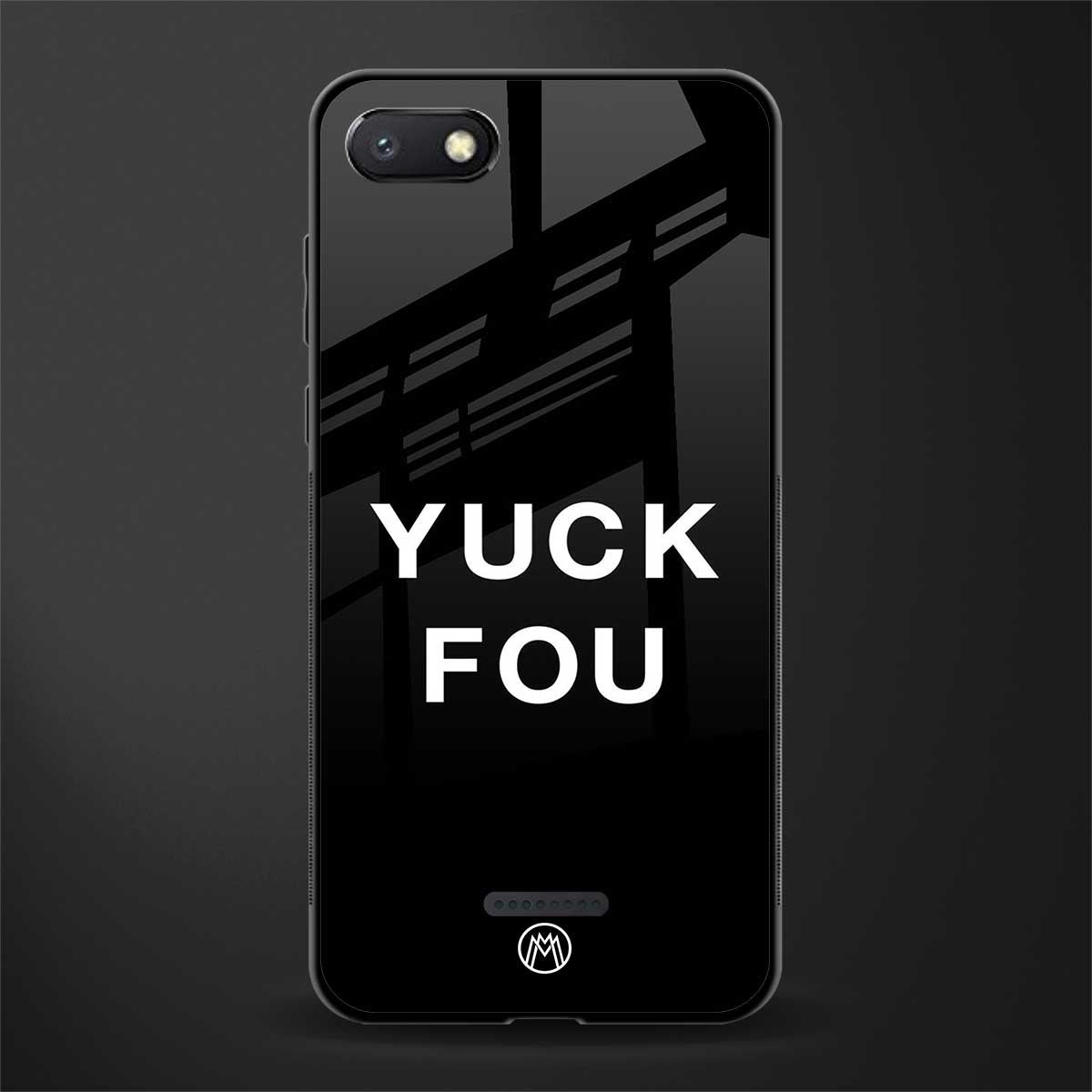 yuck fou glass case for redmi 6a image