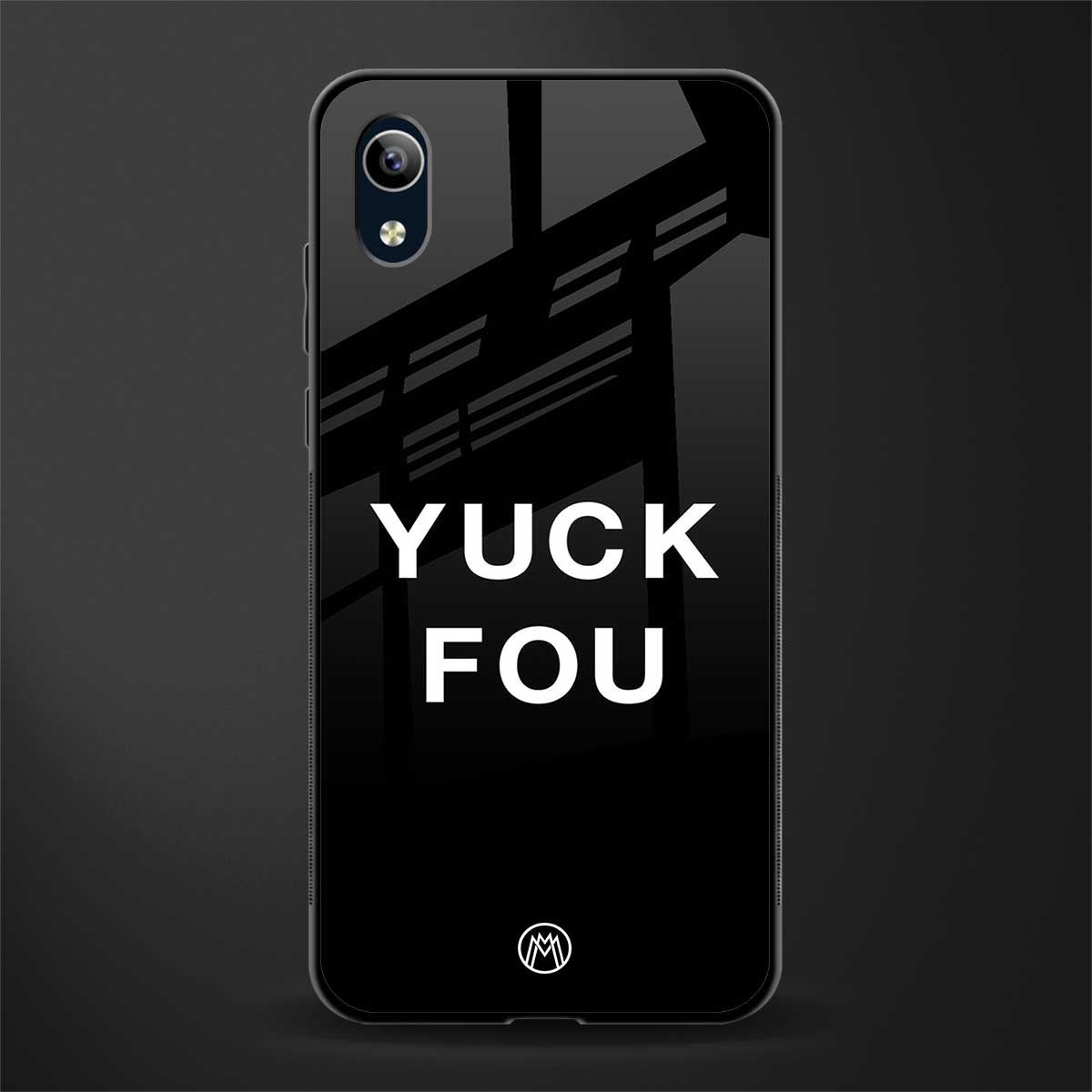 yuck fou glass case for vivo y1s without fingerprint image