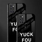 yuck fou glass case for samsung galaxy a21s image-2