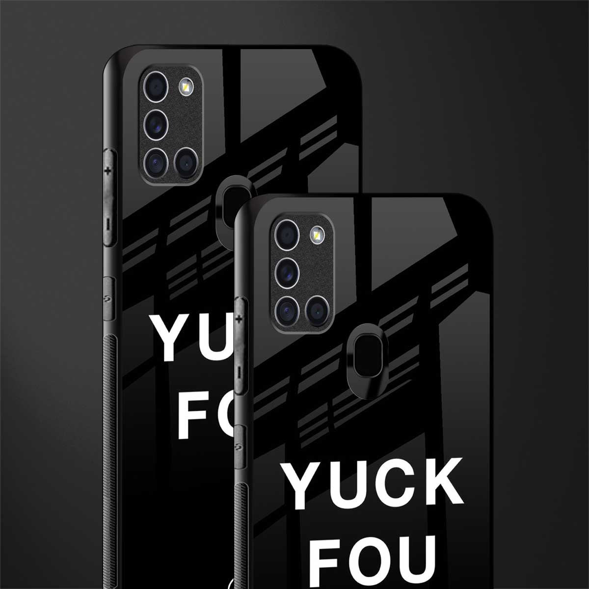 yuck fou glass case for samsung galaxy a21s image-2