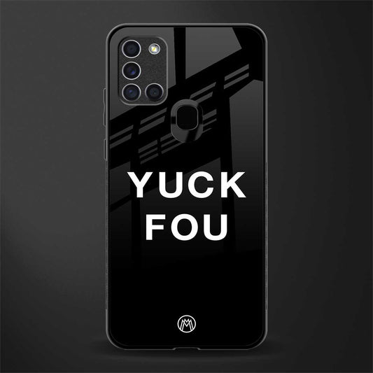yuck fou glass case for samsung galaxy a21s image