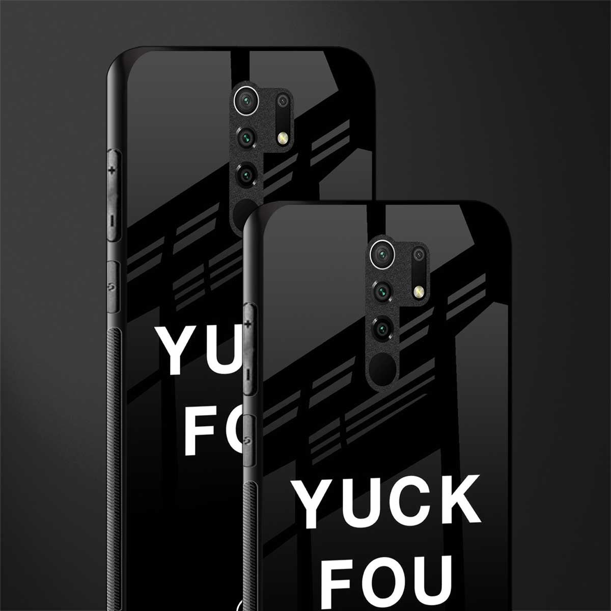 yuck fou glass case for redmi 9 prime image-2