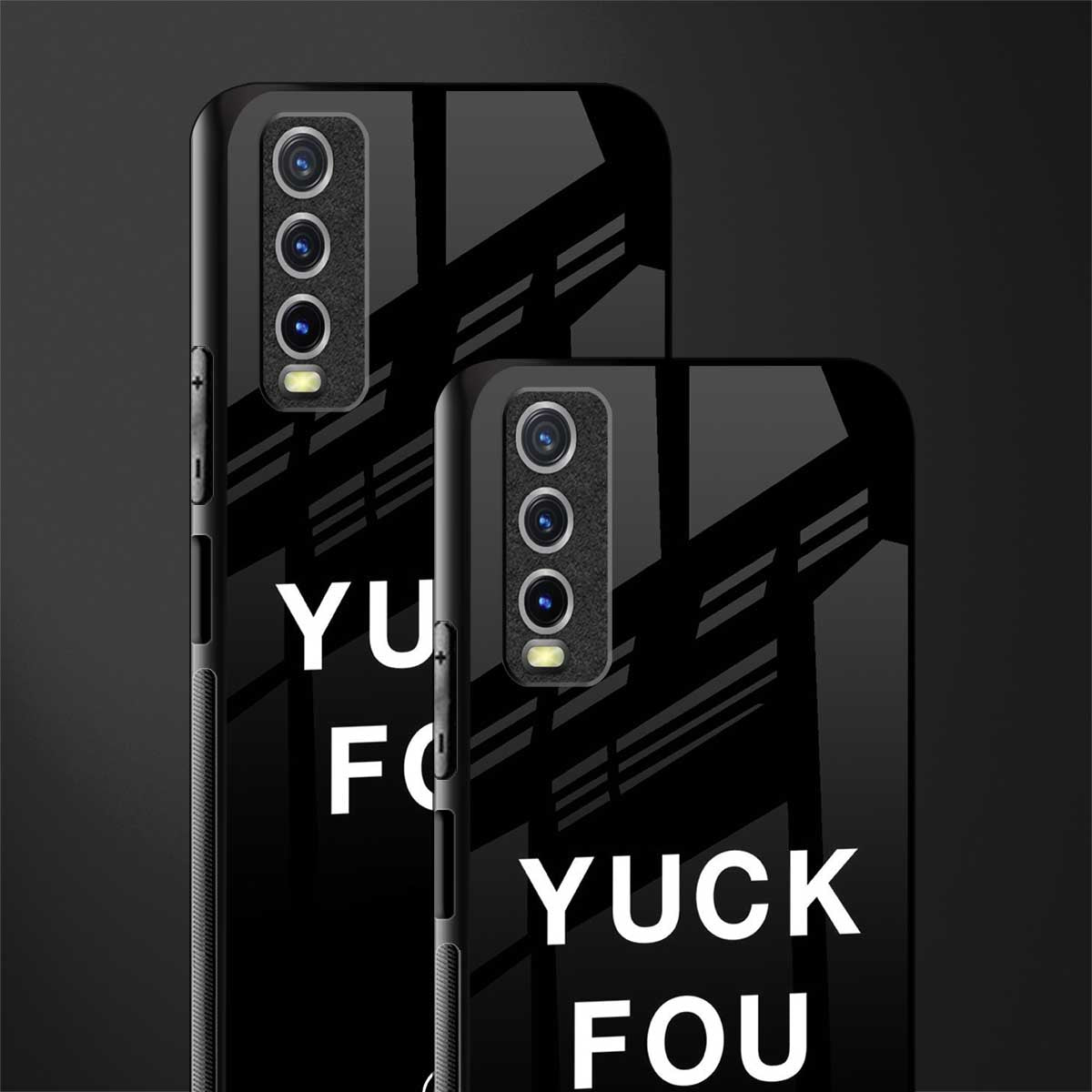 yuck fou glass case for vivo y20 image-2