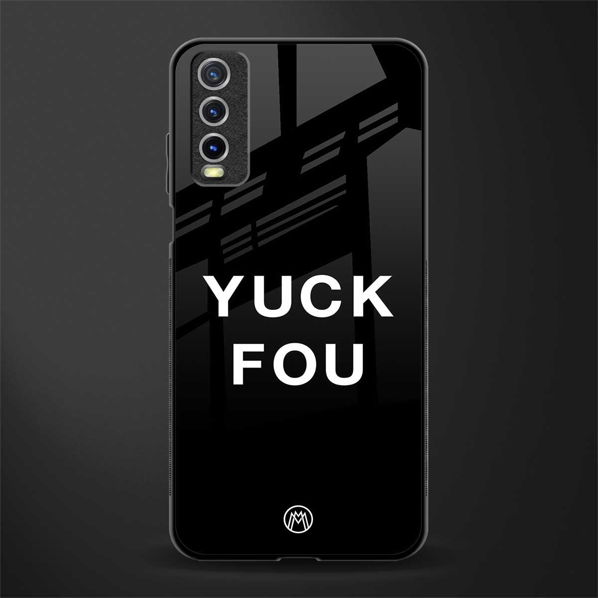 yuck fou glass case for vivo y20 image