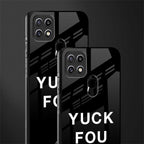 yuck fou glass case for oppo a15s image-2