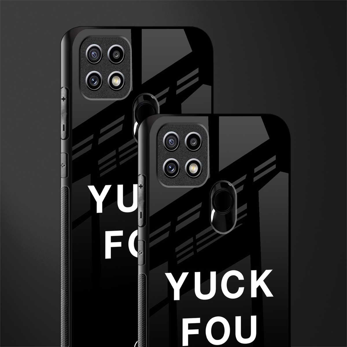 yuck fou glass case for oppo a15s image-2