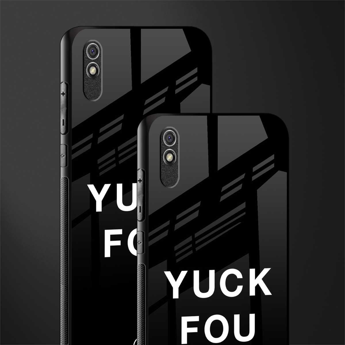 yuck fou glass case for redmi 9a image-2