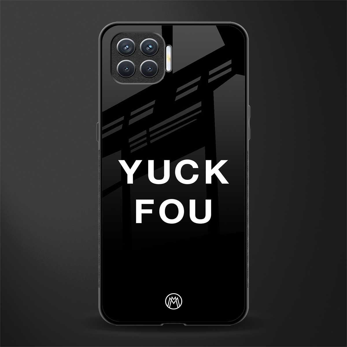 yuck fou glass case for oppo f17 pro image