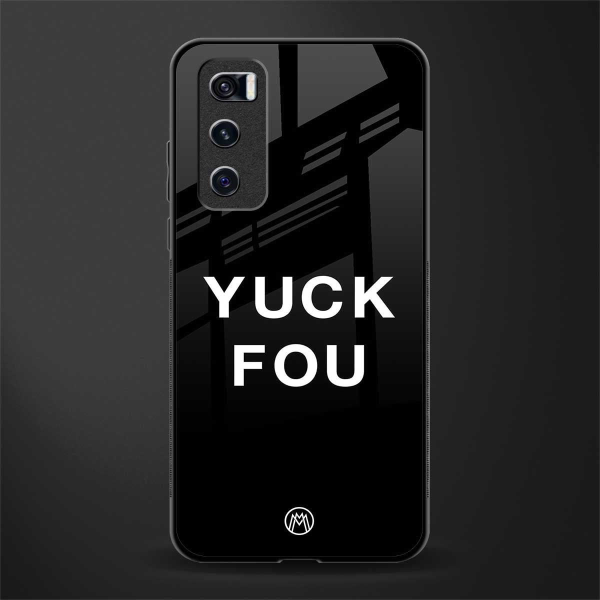 yuck fou glass case for vivo v20 se image