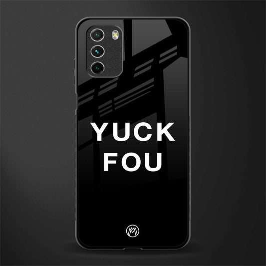 yuck fou glass case for poco m3 image