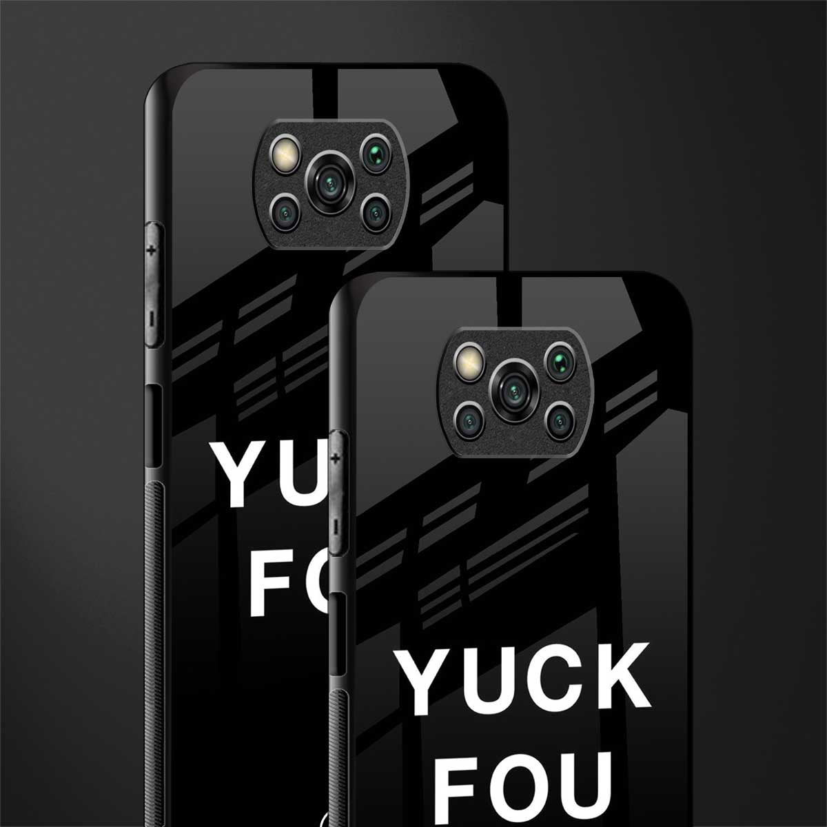 yuck fou glass case for poco x3 image-2