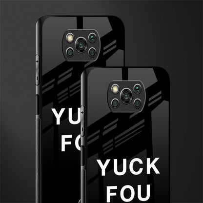 yuck fou glass case for poco x3 image-2