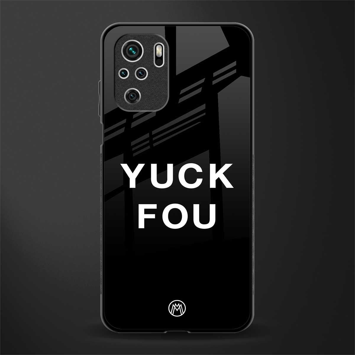 yuck fou glass case for redmi note 10s image