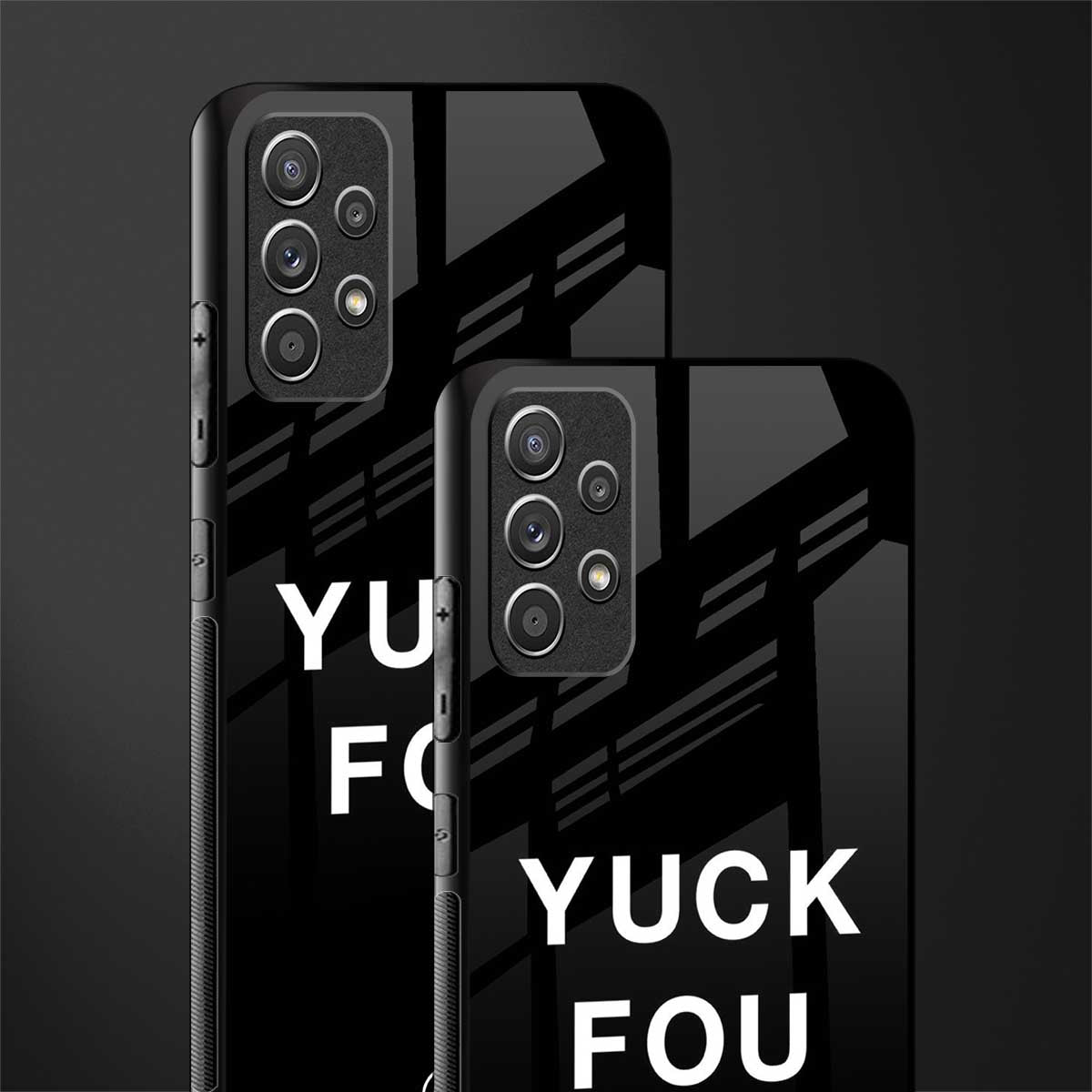 yuck fou glass case for samsung galaxy a72 image-2