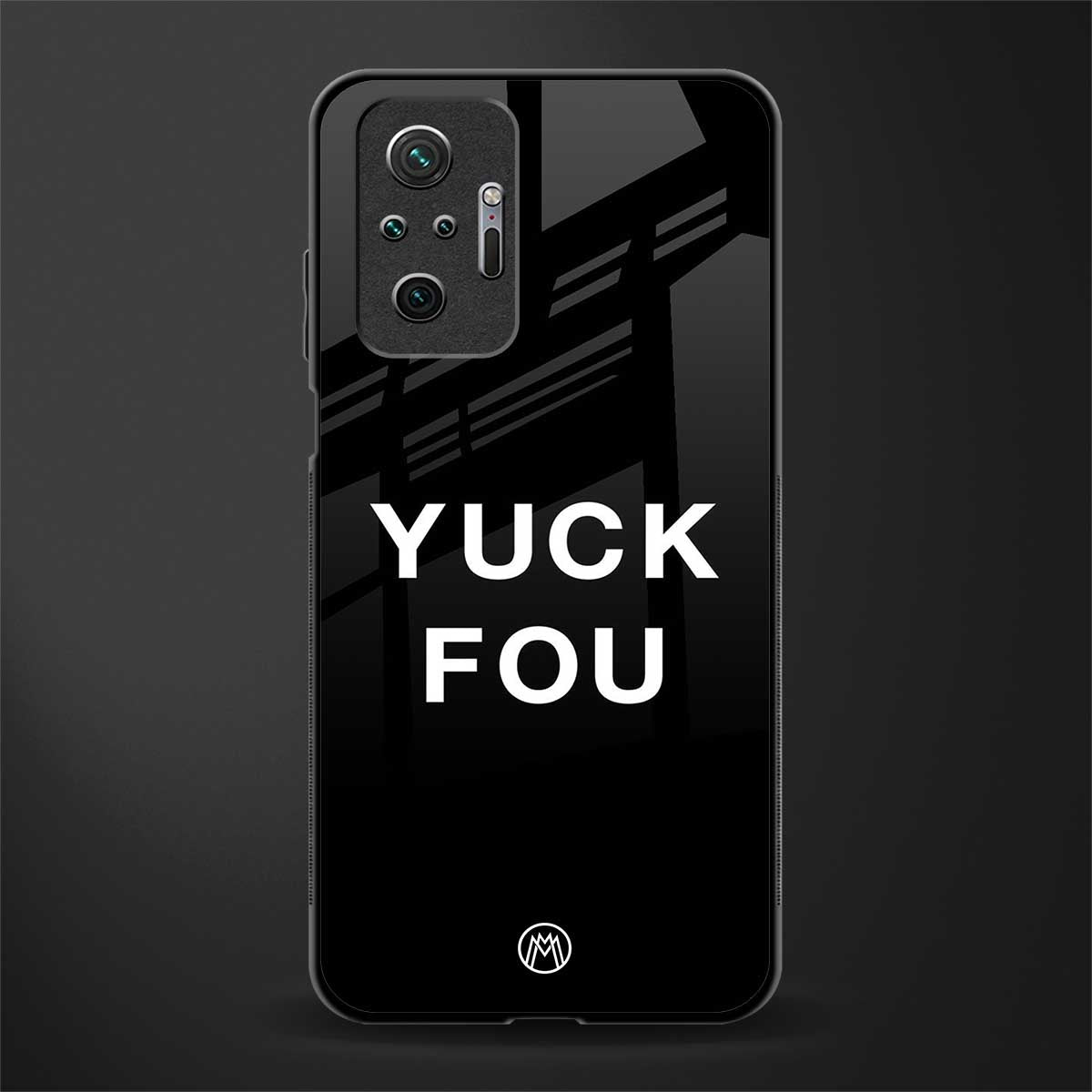 yuck fou glass case for redmi note 10 pro image