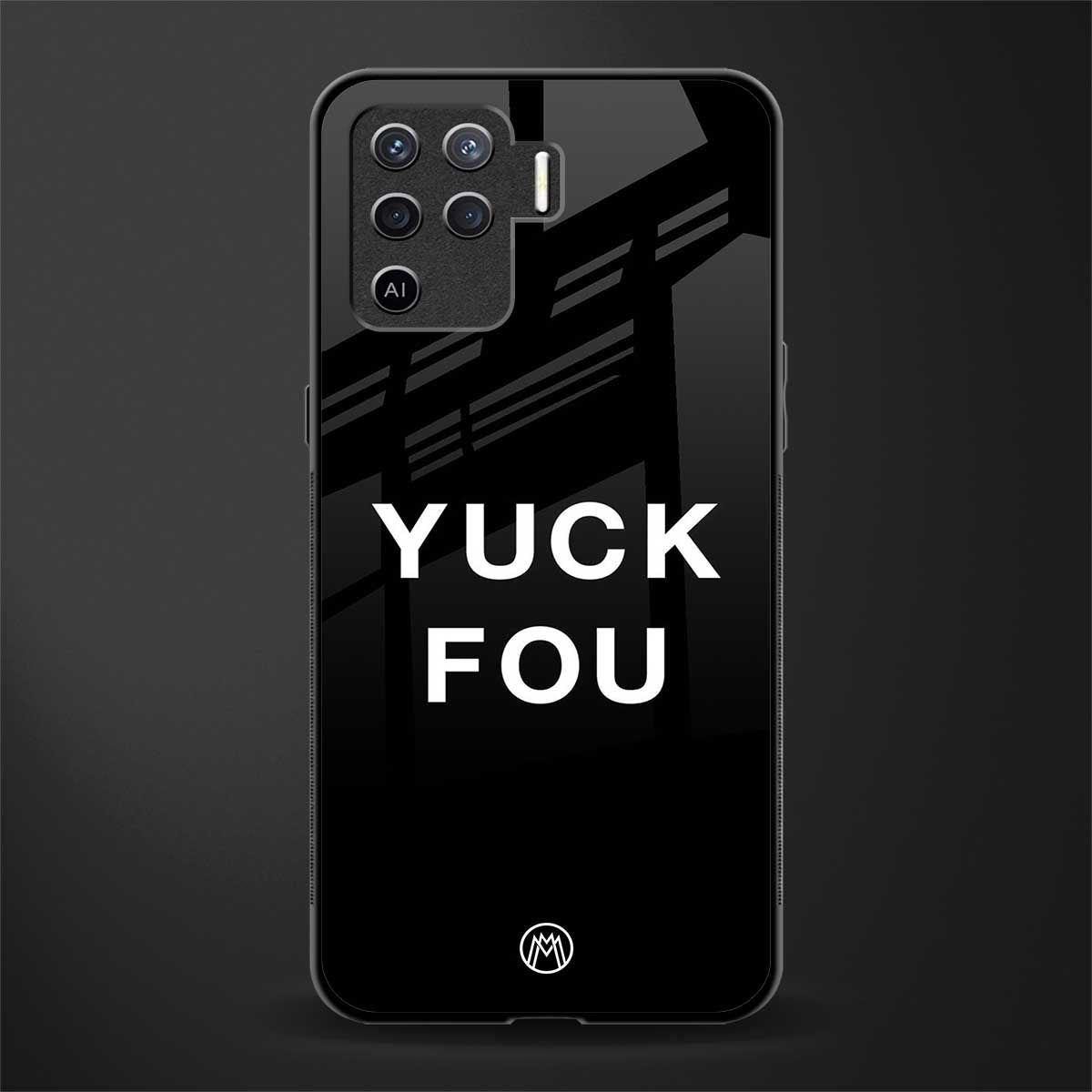 yuck fou glass case for oppo f19 pro image