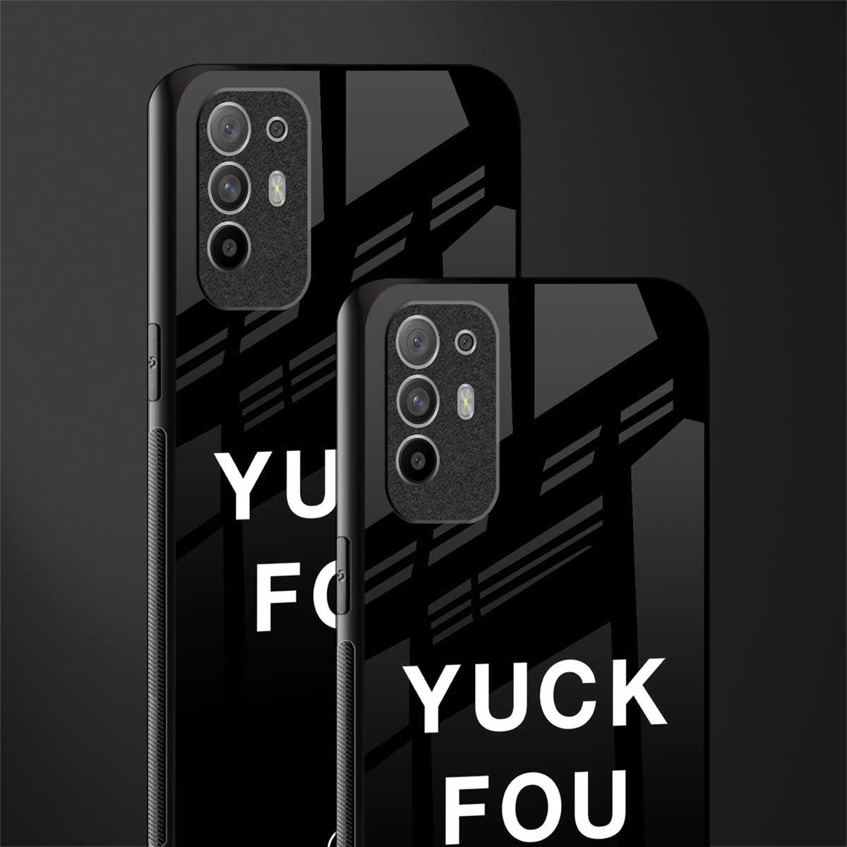 yuck fou glass case for oppo f19 pro plus image-2