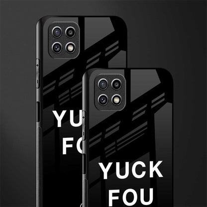 yuck fou glass case for samsung galaxy a22 5g image-2