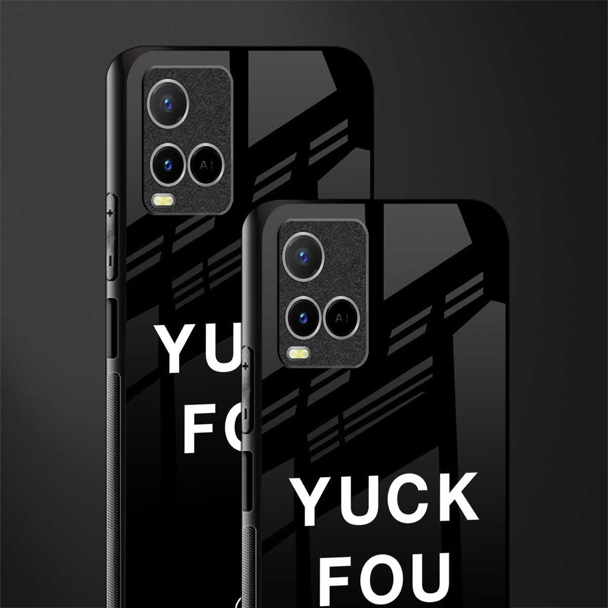 yuck fou glass case for vivo y21s image-2