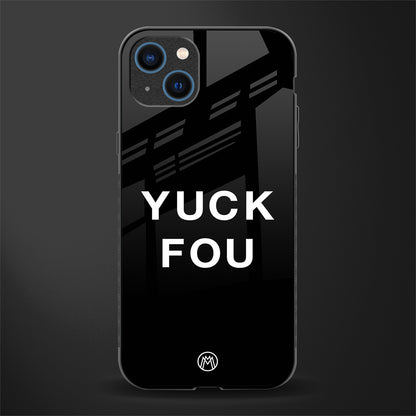 yuck fou glass case for iphone 13 image