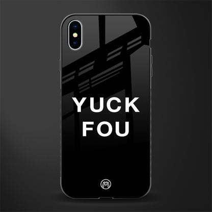 yuck fou glass case for iphone xs max image