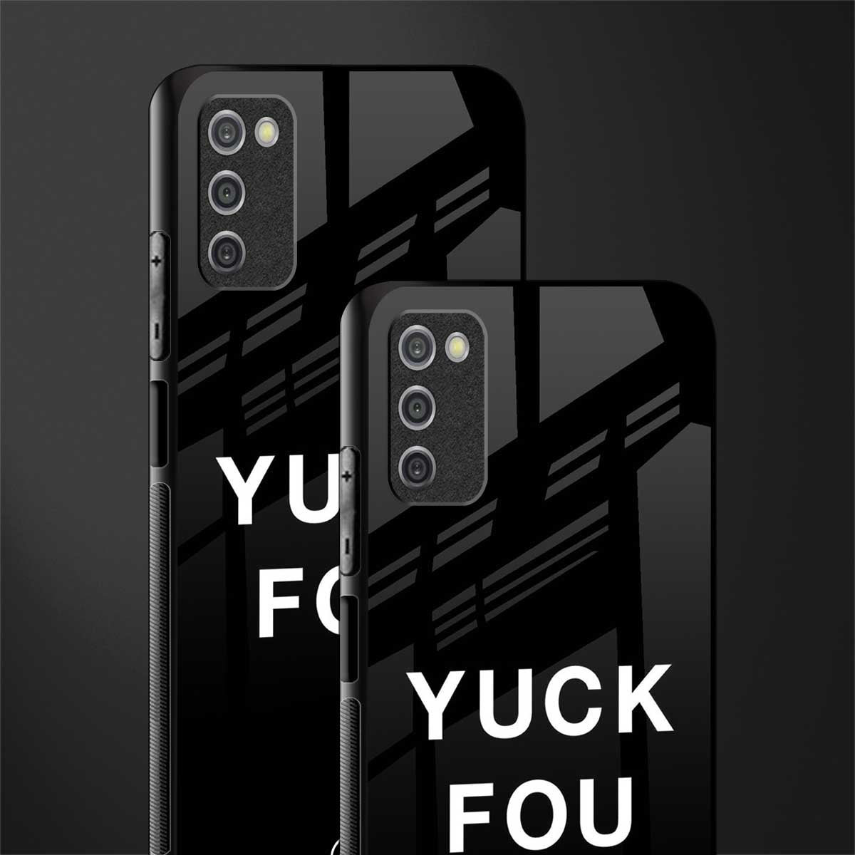 yuck fou glass case for samsung galaxy a03s image-2