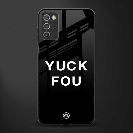 yuck fou glass case for samsung galaxy a03s image