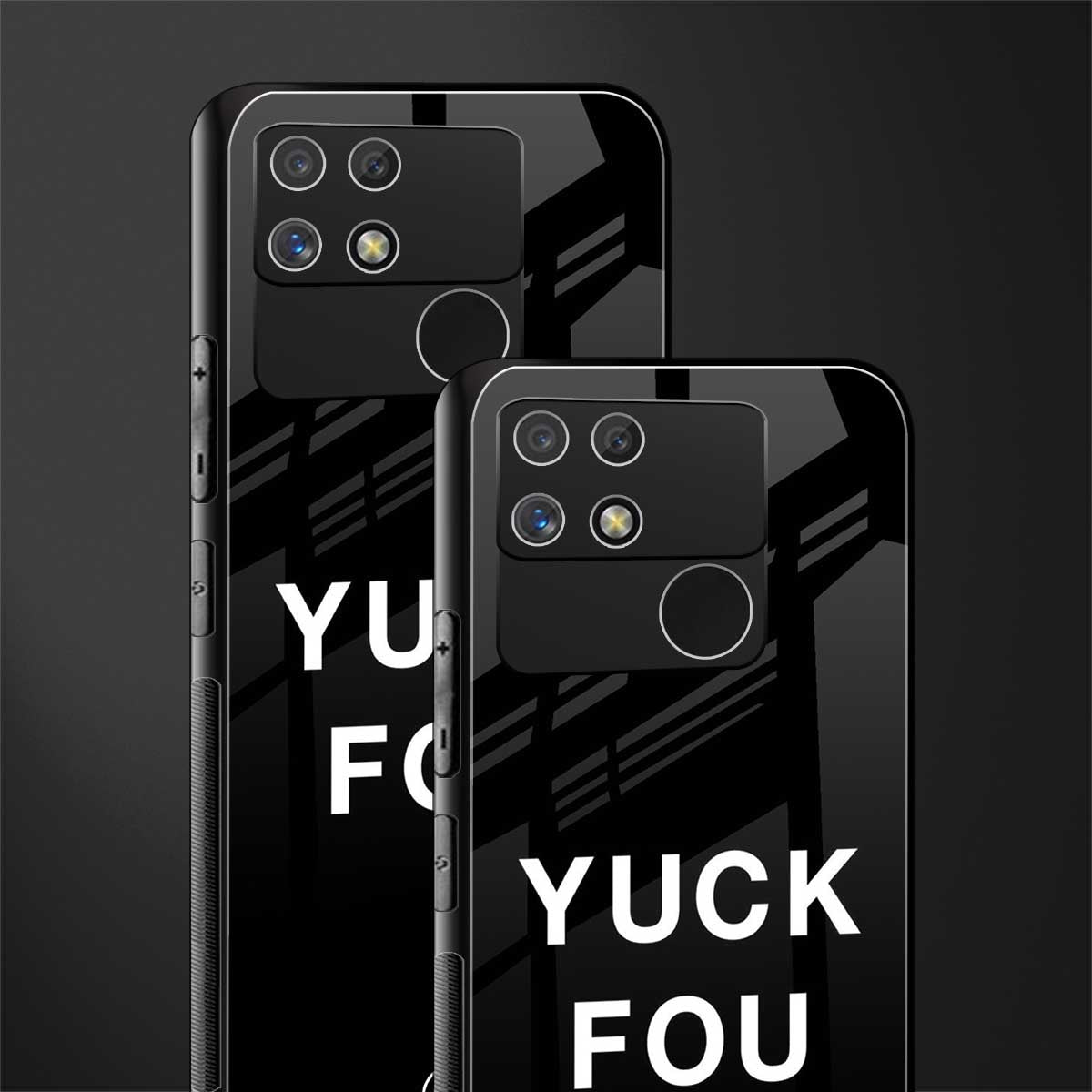 yuck fou back phone cover | glass case for realme narzo 50a