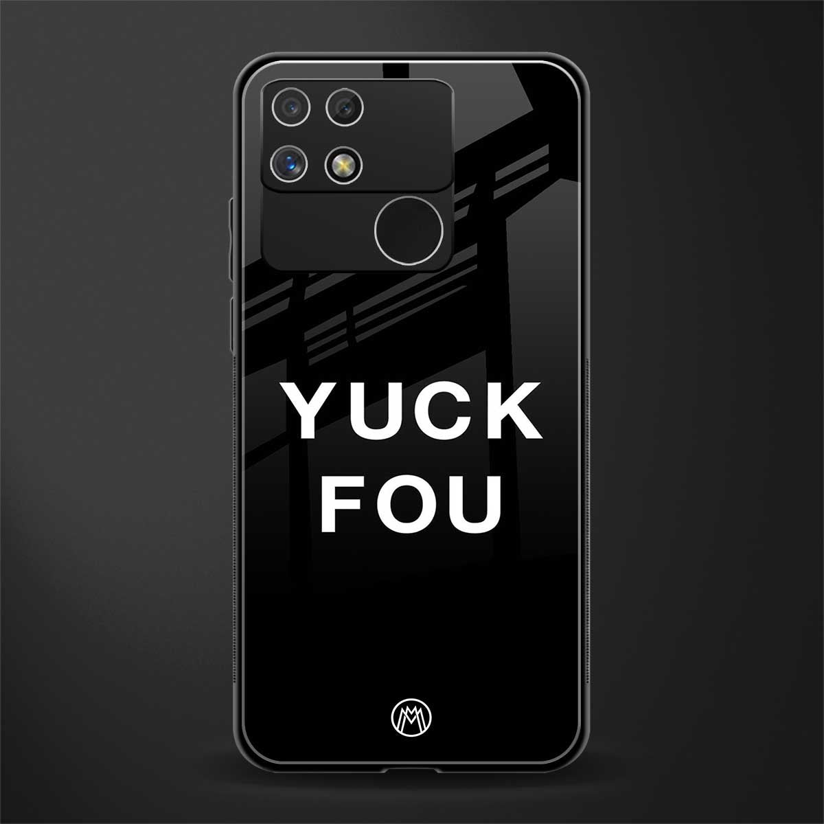 yuck fou back phone cover | glass case for realme narzo 50a