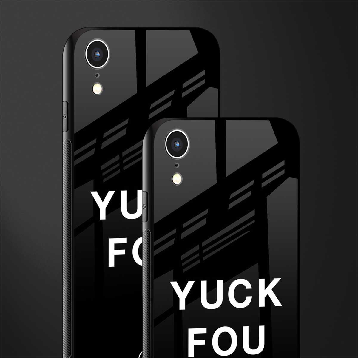 yuck fou glass case for iphone xr image-2