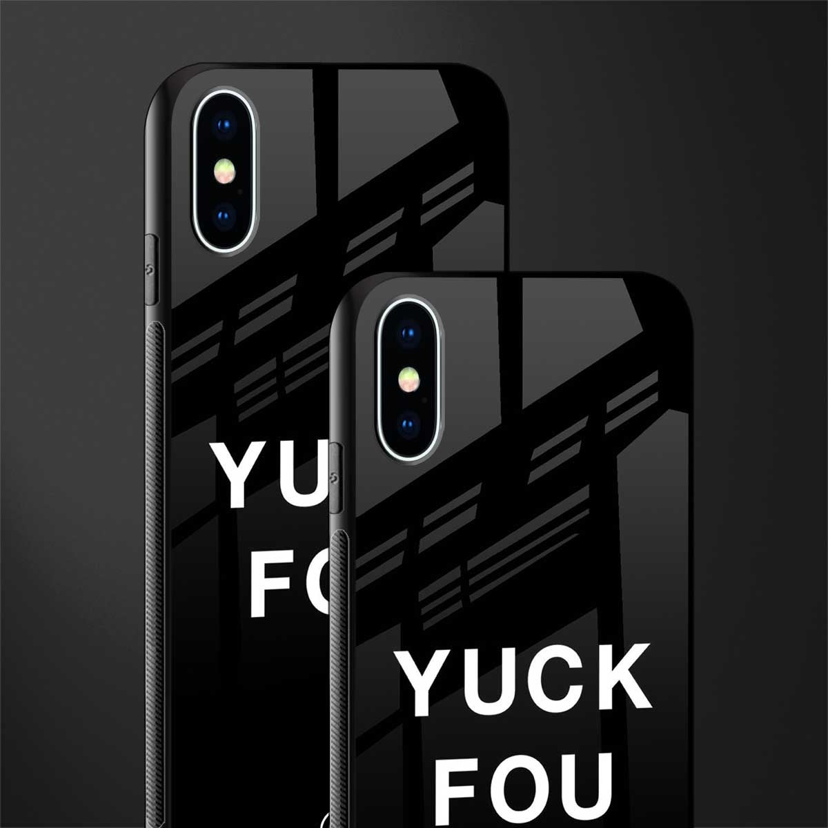 yuck fou glass case for iphone xs image-2