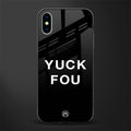 yuck fou glass case for iphone xs image