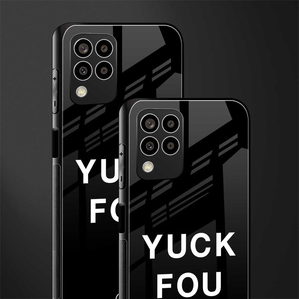 yuck fou back phone cover | glass case for samsung galaxy m33 5g