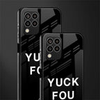 yuck fou back phone cover | glass case for samsung galaxy m33 5g