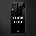 yuck fou back phone cover | glass case for samsung galaxy m33 5g