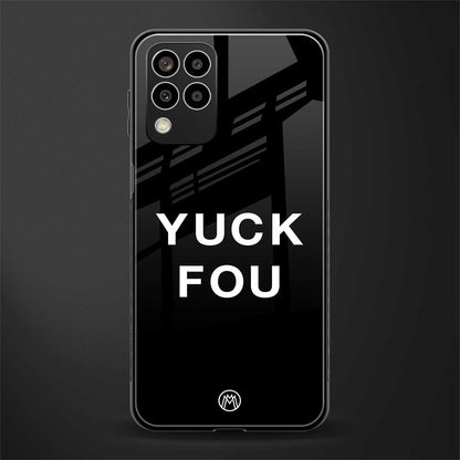 yuck fou back phone cover | glass case for samsung galaxy m33 5g