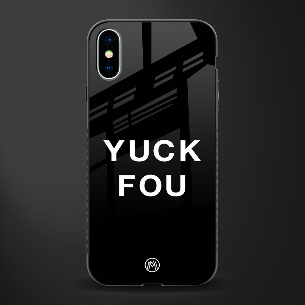 yuck fou glass case for iphone x image
