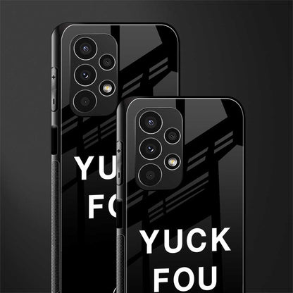 yuck fou back phone cover | glass case for samsung galaxy a13 4g