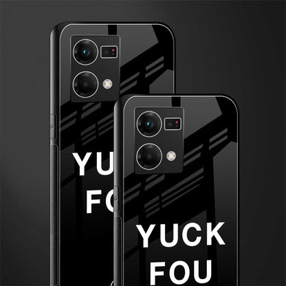 yuck fou back phone cover | glass case for oppo f21 pro 4g