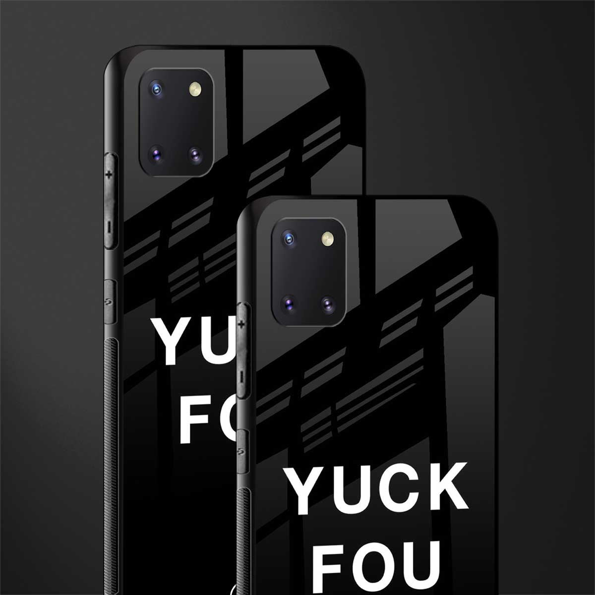 yuck fou glass case for samsung a81 image-2