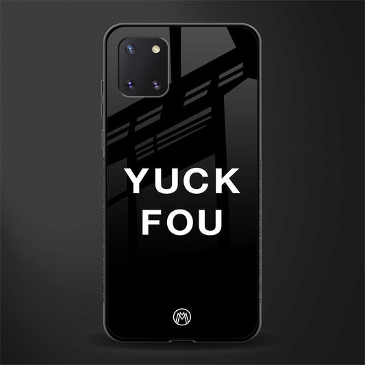 yuck fou glass case for samsung a81 image