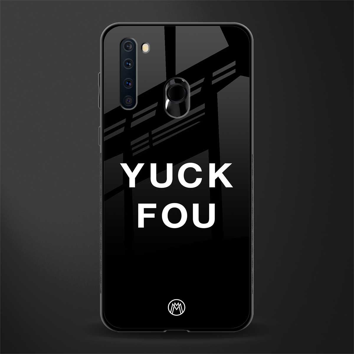 yuck fou glass case for samsung a21 image