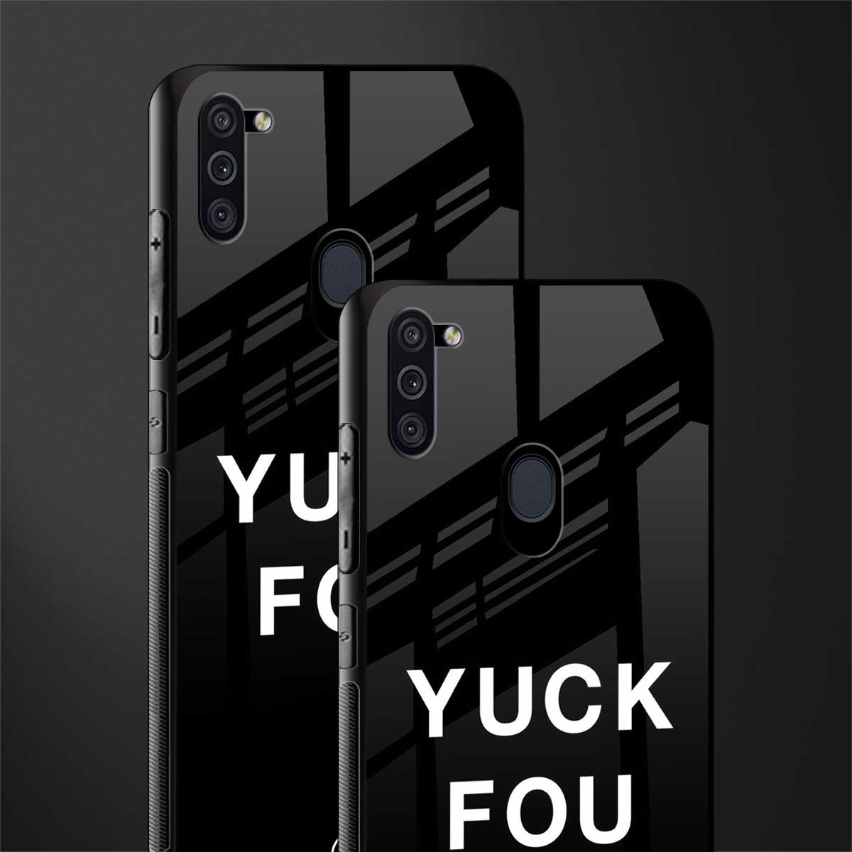 yuck fou glass case for samsung a11 image-2