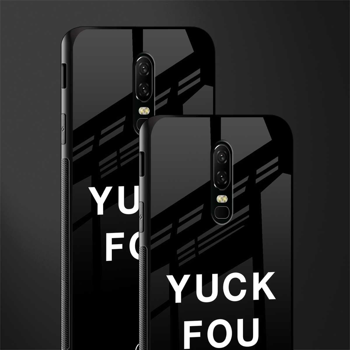 yuck fou glass case for oneplus 6 image-2