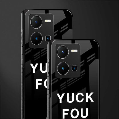 yuck fou back phone cover | glass case for vivo y35 4g