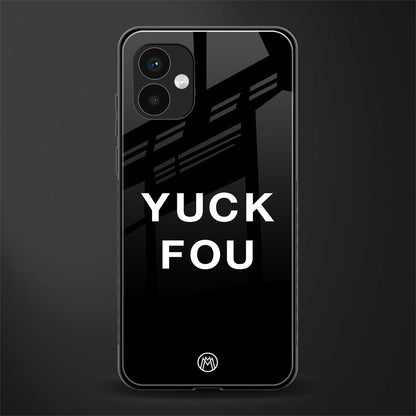 yuck fou back phone cover | glass case for samsung galaxy a04