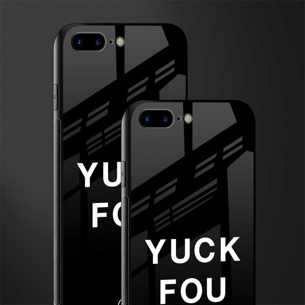 yuck fou glass case for iphone 8 plus image-2